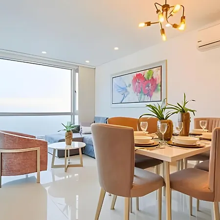 Apartamento Skyline Y Mar Piso 33 Con Vista Cartagena